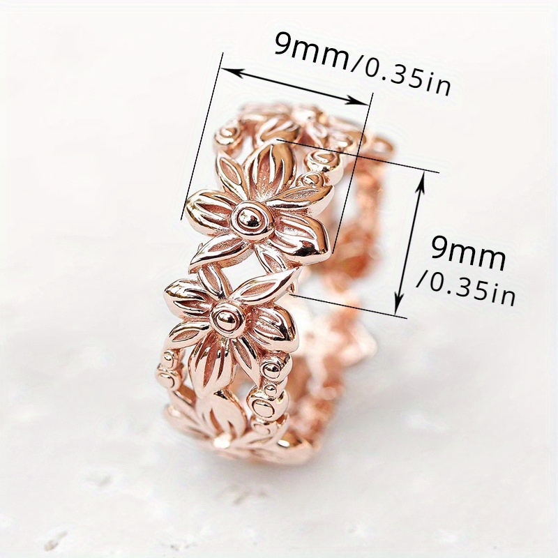 Vintage Copper Daisy Ring - Romantic Gift for Women